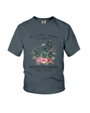 Mountain Biking I'm A Simple Woman Youth T-Shirt thumbnail
