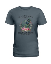 Mountain Biking I'm A Simple Woman Ladies T-Shirt tile