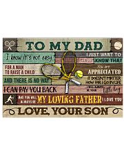 Tennis To My Dad 17x11 Poster front