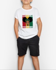 Juneteenth Is My Independence Day Youth T-Shirt lifestyle-youth-tshirt-front-1