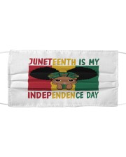 Juneteenth Is My Independence Day Cloth face mask thumbnail