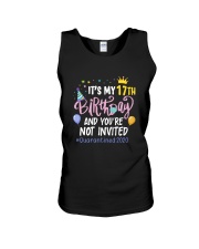 17th Birthday Party Not Invited Unisex Tank thumbnail