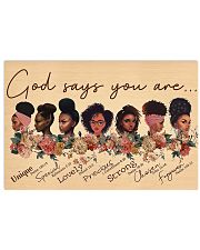 God say you are 17x11 Poster front