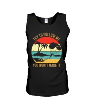 Bigfoot Parasailing Try To Follow Me Unisex Tank thumbnail