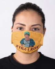Maya Angelou each time still I rise Cloth face mask aos-face-mask-lifestyle-01