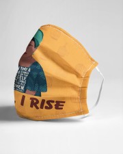 Maya Angelou each time still I rise Cloth face mask aos-face-mask-lifestyle-21