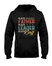 Black Father Black Leader Black King Hooded Sweatshirt thumbnail