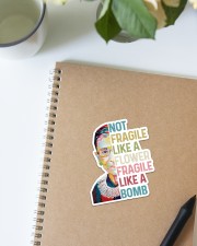 RBG not fragile sticker Sticker - Single (Vertical) aos-sticker-single-vertical-lifestyle-front-16