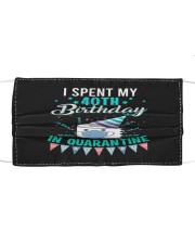 40th Spent birthday Cloth face mask thumbnail