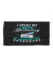 60th Spent birthday Cloth face mask thumbnail