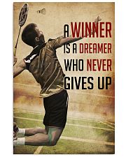Badminton Never Give Up 11x17 Poster front