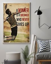 Badminton Never Give Up 11x17 Poster lifestyle-poster-1