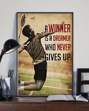 Badminton Never Give Up 11x17 Poster lifestyle-poster-2