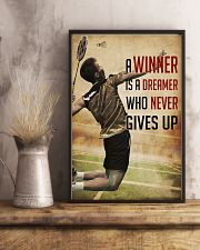 Badminton Never Give Up 11x17 Poster lifestyle-poster-3