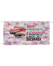 Frida Kahlo flower fragile Cloth face mask front