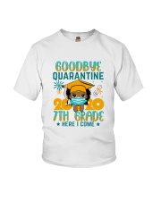 Black Girl 7th grade Goodbye quarantine Youth T-Shirt front