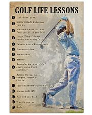 Golf life lessons 11x17 Poster front