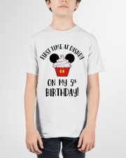 5th First time birthday Youth T-Shirt garment-youth-tshirt-front-01