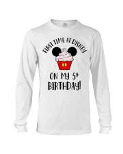 5th First time birthday Long Sleeve Tee tile