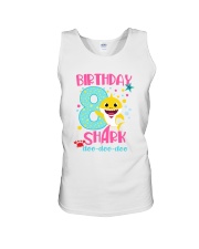 8 Pink Birthday Shark Unisex Tank thumbnail