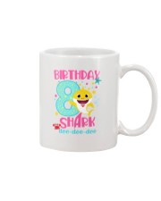8 Pink Birthday Shark Mug thumbnail