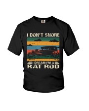 I Don't Snore Rat Rod Youth T-Shirt thumbnail