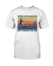 Dad Daughter Badminton Classic T-Shirt front