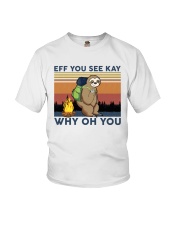 Camping Sloth Eff you see kay Youth T-Shirt thumbnail