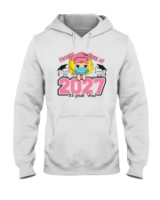 White Girl 5th grade Future grad Hooded Sweatshirt thumbnail