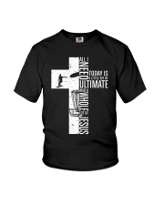 Disc Golf Jesus All I Need Today Youth T-Shirt thumbnail