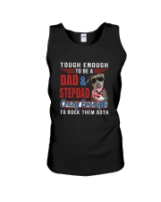 Pit Bull Dad rock them both Unisex Tank thumbnail