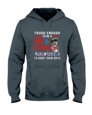 Pit Bull Dad rock them both Hooded Sweatshirt thumbnail