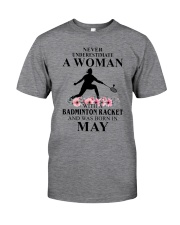 Badminton Woman Love Shirt Classic T-Shirt tile