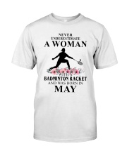 Badminton Woman Love Shirt Classic T-Shirt front