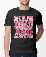 Gay in the USA Today Tomorrow Forever and Always Classic T-Shirt lifestyle-mens-crewneck-front-13