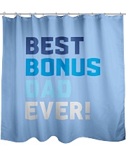Best Bonus Dad Ever - Papa Father's Day Gift Idea Shower Curtain front