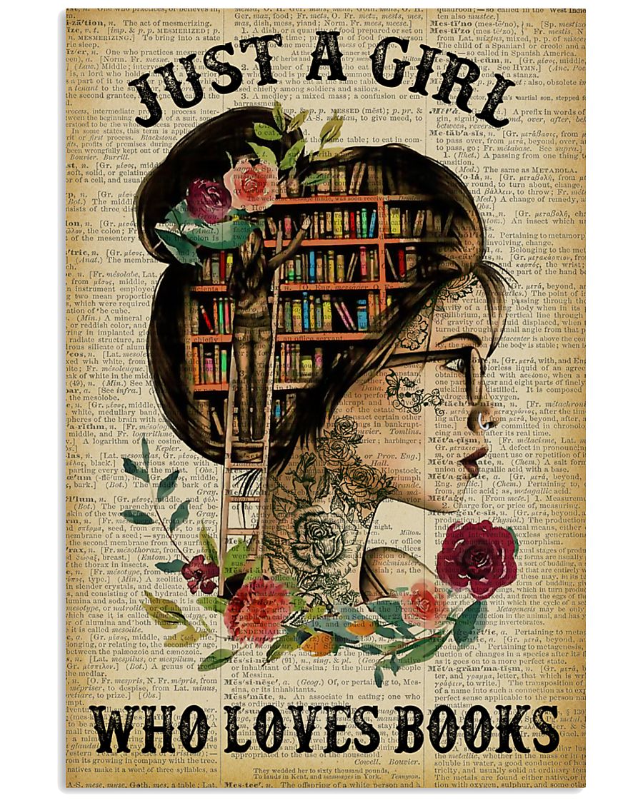 Just A Girl Who Loves Books Tattoo Reading 11x17 Poster