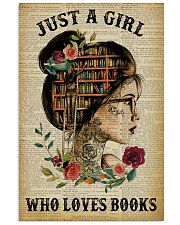Just A Girl Who Loves Books Tattoo Reading 11x17 Poster front