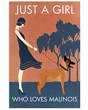 Vintage Girl Who Loves Malinois 11x17 Poster front