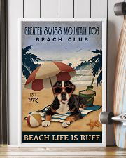 Vintage Beach Club Ruff Greater Swiss Mountain Dog 11x17 Poster lifestyle-poster-4