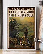Vintage And Into The Forest Cycling Dogs Girl 16x24 Poster lifestyle-poster-4
