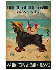 Beach Life Sandy Toes English Springer Spaniel 11x17 Poster front