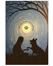 Love You To The Moon Hand Shake German Shepherd 11x17 Poster front