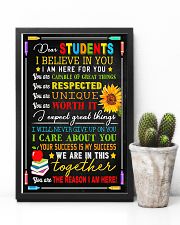 Teacher Dear Students I Believe In You 11x17 Poster lifestyle-poster-8