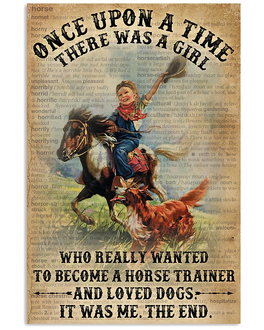 Dictionary Horse Trainer Girl Love Dog 11x17 Poster