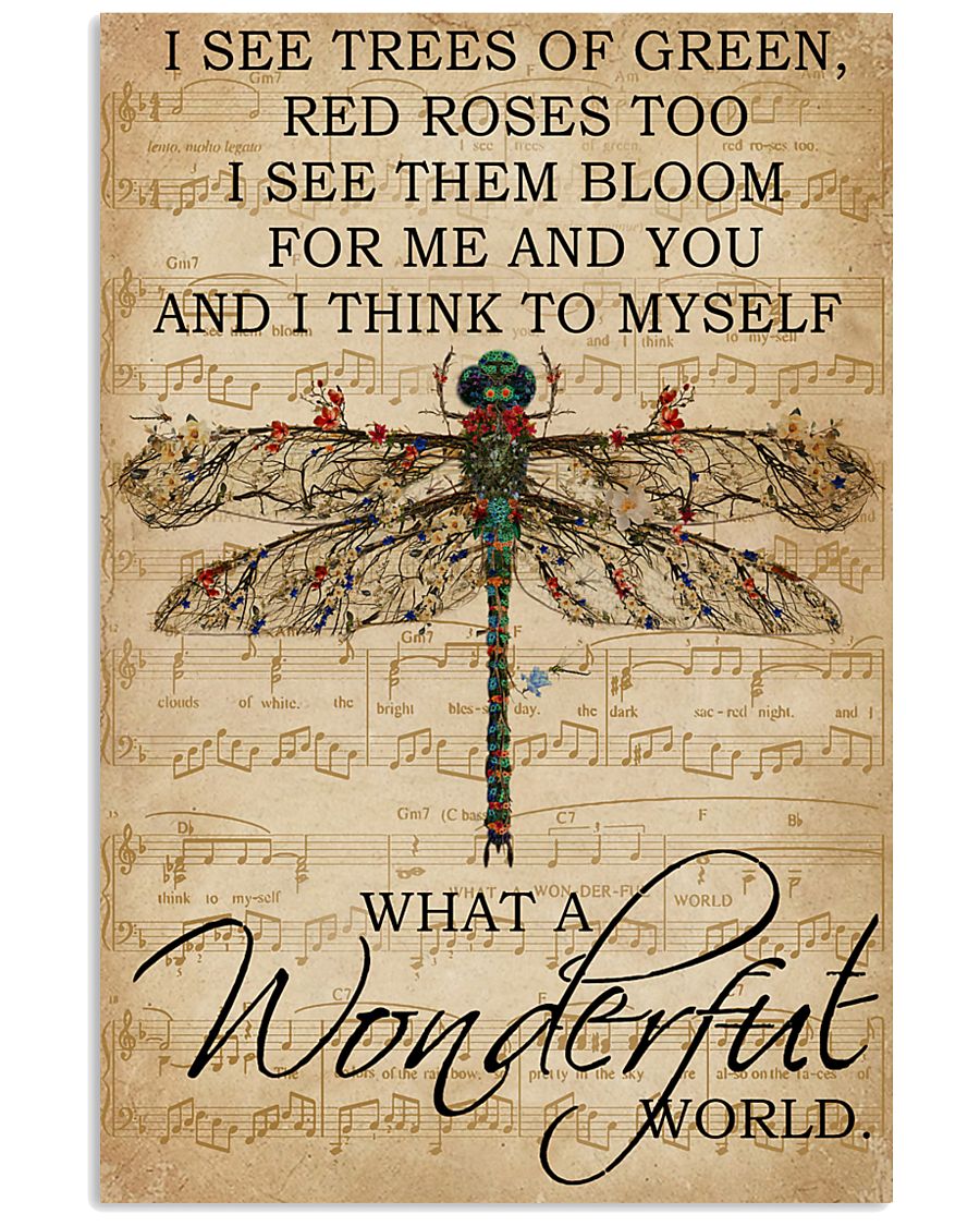 Music Sheet And I Think Dragonfly 11x17 Poster