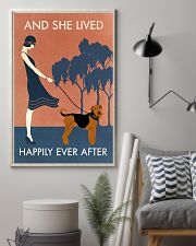 Vintage Girl Lived Happily Airedale Terrier 11x17 Poster lifestyle-poster-1