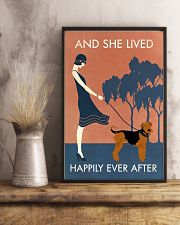 Vintage Girl Lived Happily Airedale Terrier 11x17 Poster lifestyle-poster-3