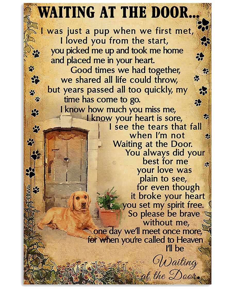 Waiting At The Door Labrador Retriever 11x17 Poster