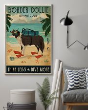 Vintage Diving Club Border Collie 11x17 Poster lifestyle-poster-1